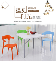 Free-to-install folding table and chairs outdoor barbecue special beer chair promotion convenient to contain beach table and chairs