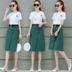 Váy nữ mùa hè 2019 mới nổi tiếng của phụ nữ váy ngắn tay khí chất là váy hai dây mỏng manh - Váy eo cao 	váy cut eo Váy eo cao