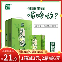 (Tian Wa Tea House) Honey Grapefruit Tea 250ml * 16 boxes of summer fruit tea drinks