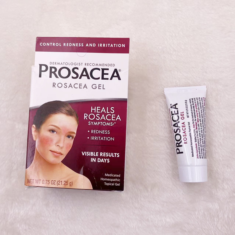 Prosacea Gel 21g, Rosacea, Acne, Facial Redness, Soothing Rose Oil, Seborrheic Acne