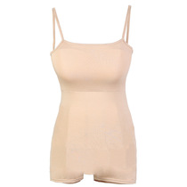 Export summer thin dance womens one-piece shorts sling base with breast pad bandeau vest underwear flat angle one-piece skin tone