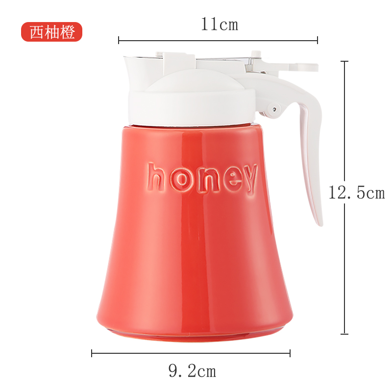 Ceramic honey jar airtight tin with small bottle honey bottle storage pot store household receive tank