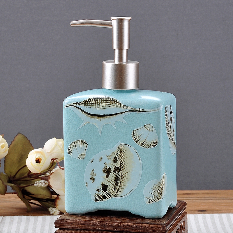 Creative Marine Mediterranean Sea shells set ceramic sanitary ware has five suits for gargle mouthwash suite high temperature crack porcelain