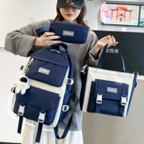 Ранец, сумка через плечо, вместительный и большой рюкзак, для средней школы