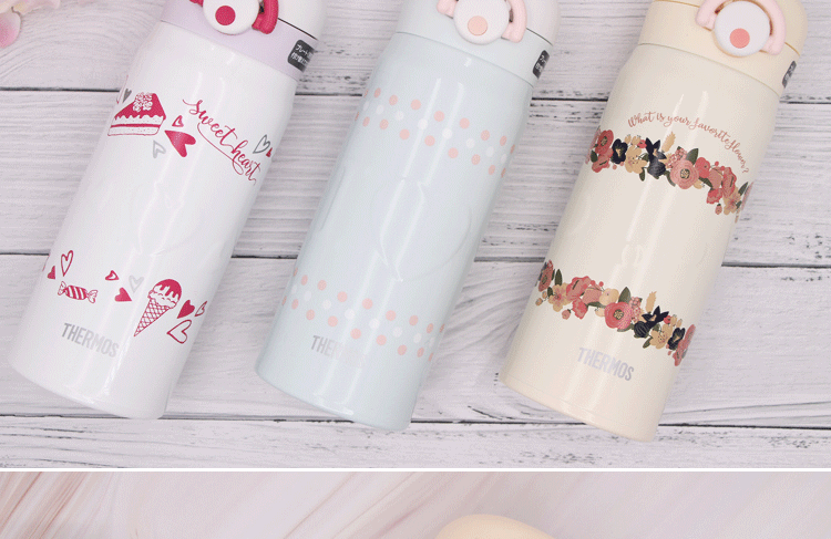 2019 ly mới Nhật Bản cốc cốc phiên bản giới hạn JNR-400 điểm sóng hoa 400ml - Tách bình đựng nước giữ nhiệt