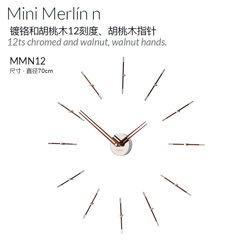 Настенные часы Nomon Merlin креативные металлические