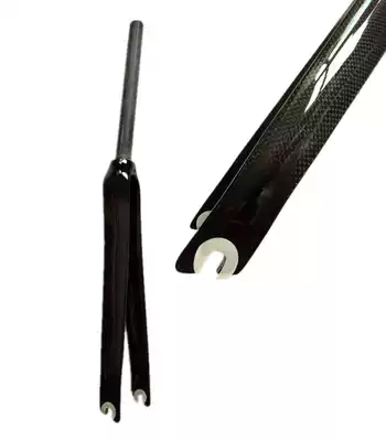 Unmarked non-3T ENVE carbon fiber road straight pipe fork hard fork 700C carbon fiber road front fork