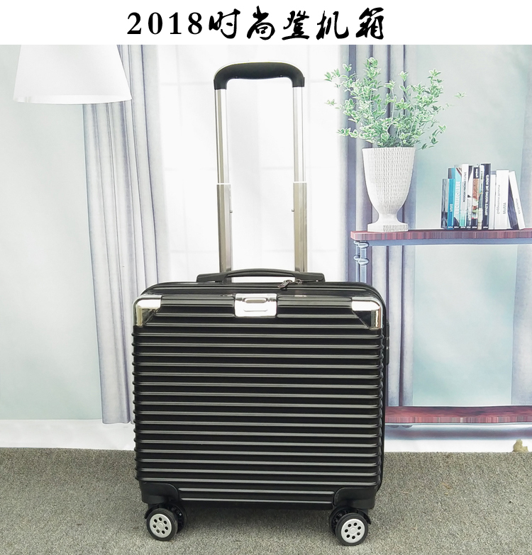 Hành lý nữ 18 inch nhỏ lên máy bay nhẹ 20 hộp mật khẩu Phiên bản tiếng Hàn của vali nhỏ tươi lưới xe đẩy màu đỏ - Va li vali túi vải