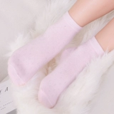 Детские хлопковые летние носки, тонкие гольфы, подходит для подростков, средней длины, 3-5-7-9-12 лет