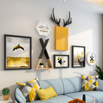 Creative Living Room Bedroom Photo Wall Decoration Photo Wall Free From Punching Sofa Background Wall Photo Frame Hanging Wall Eurostyle Combinations