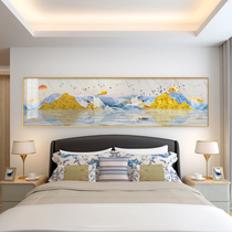 Nordic bedroom bedside decorative painting modern simple living room sofa background wall murals light luxury atmospheric Crystal porcelain painting