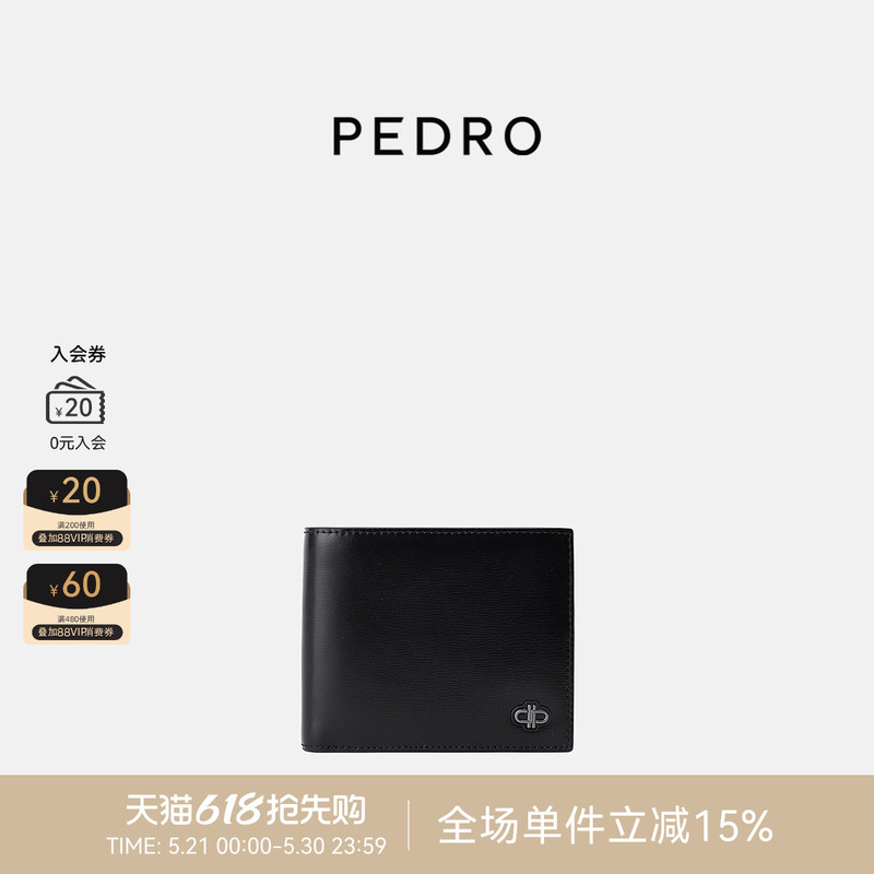 Pedro Leather Short Wallet Icon Series Multi-Card Slot Wallet for Men Pm4-16500091 Pedro Leather Short Wallet Icon Series Multi-Card Slot Wallet for Men Pm4-16500091