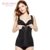 MORGOMON bụng corset chia nhỏ phù hợp với hông hông eo cơ thể tay áo ngắn nữ phiên bản nâng cao TY1027 bộ quần áo lót định hình cơ thể Corset hai mảnh