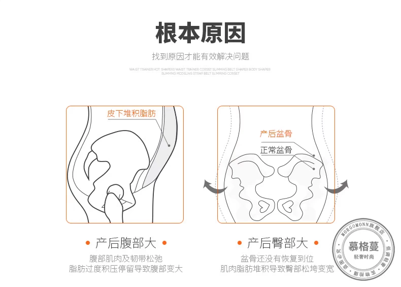 MORGOMON phiên bản nâng cao của bụng với một đai giảm béo với một corset giảm béo cơ thể mỏng định hình eo eo TY1027 - Đai giảm béo