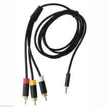XBOX360 E version AV cable TV video cable red white and yellow three-color cable connected to speakers and headphones audio cable