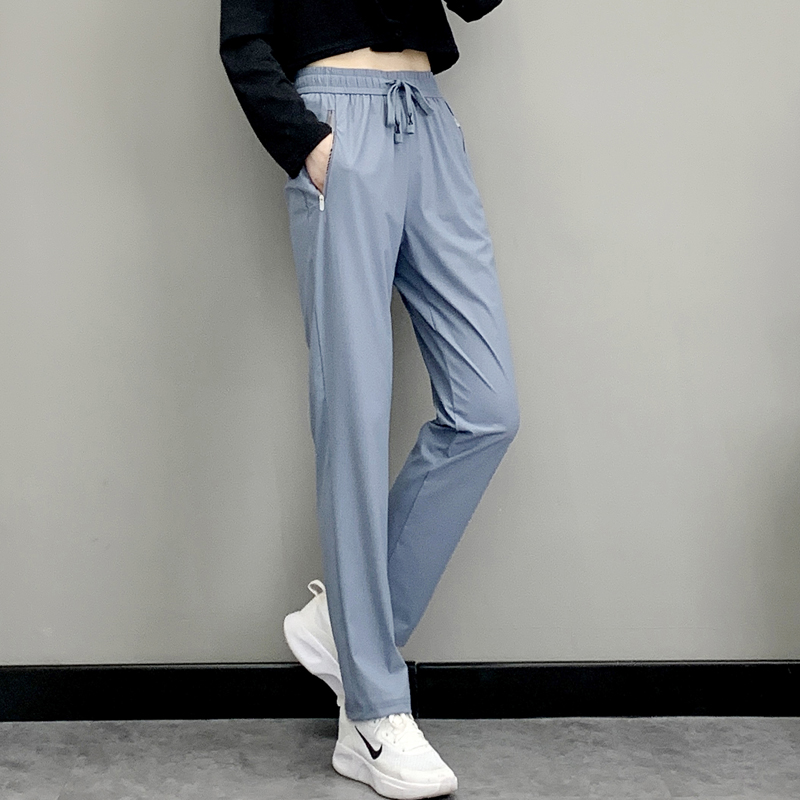 Ultra Thin Ice Silk Pants Summer Speed Dry Pants Breathable Suction Sweats Quick Dry Pants Outdoor Sport Running Pants Men And Women New-Taobao