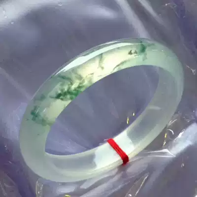 Ice jade bracelet Burmese jade bracelet women's new product with certificate floating flower glass seed green water moist bracelet