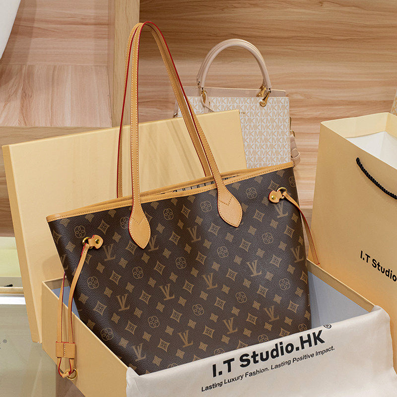 Hong Kong Genuine Women's Bag 2026 New Versatile Commuter Luxury Genuine Leather Large Capacity Mother-Daughter Tote Bag Shoulder Bag