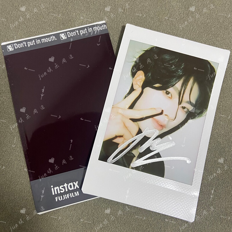 Shen Quanrui's Autographed Photo 3inch Polaroid Authentic Merchandise Small Card Fan Support Gift for Friends' Birthday