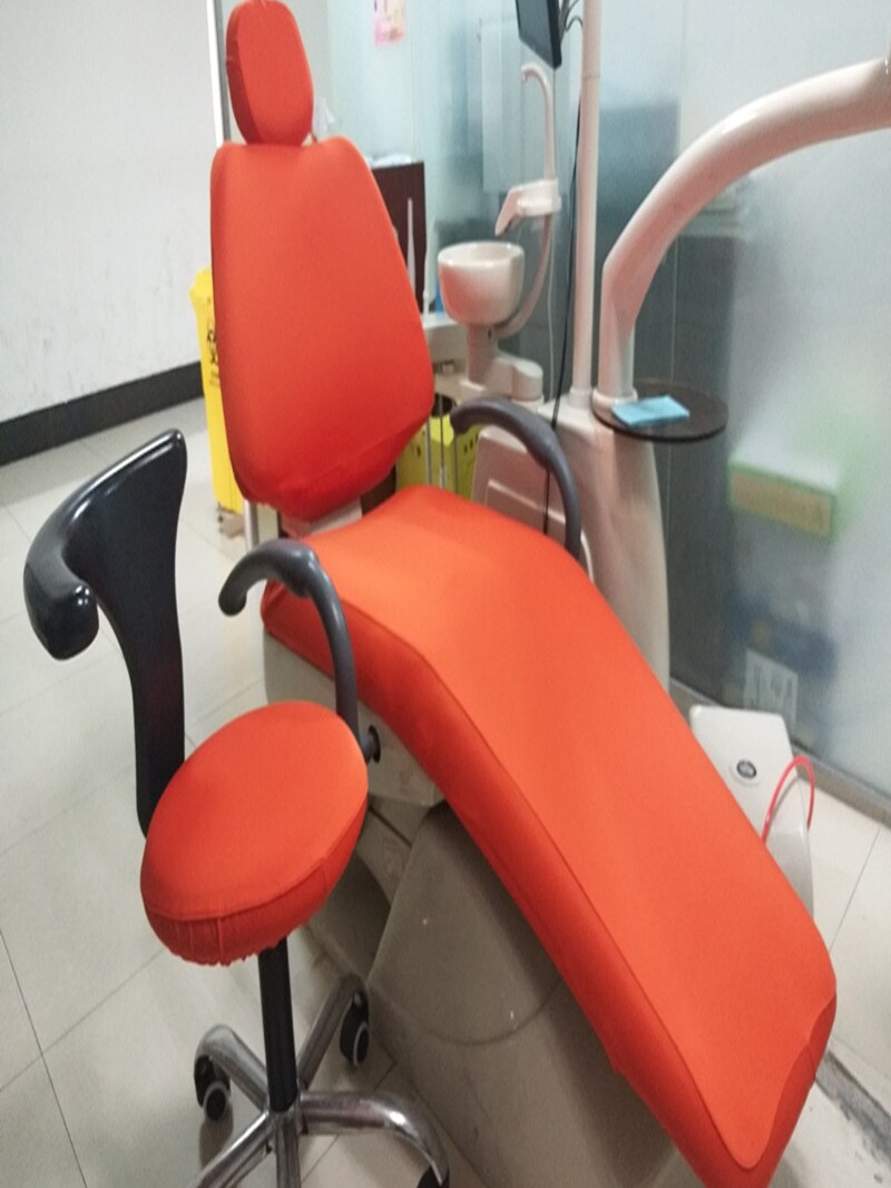 Dental chair cover thickened cloth cover Plus chair cover Dental chair cover Four-piece set Large dental chair cover Washed chair cover Shengtian