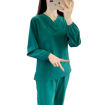 Womens quick-drying hand wash clothes long-sleeved elastic brush hand clothes dental stomatologist surgical clothes pet doctor isolation clothes