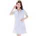 Bán kiên cố trắng áo lớn dài tay quần áo bác sĩ của phụ nữ mới mặc quản lý vẻ đẹp thêu nghệ sĩ da tùy chỉnh Hàn Quốc 
