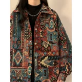 Ретро осенняя рубашка, куртка для влюбленных, в американском стиле, изысканный стиль