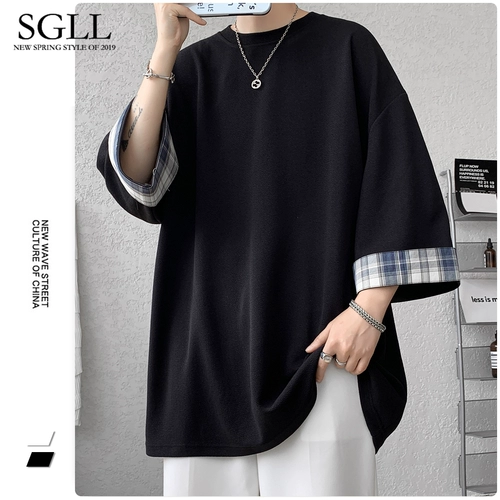 Tide, мужская летняя шелковая футболка, короткий рукав, оверсайз, «Холодное сердце»