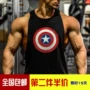 Thể hình áo vest thể thao nam nhanh khô cotton loại cơ bắp thể thao vest nam vest vest mồ hôi - Áo vest cotton áo 3 lỗ tập gym