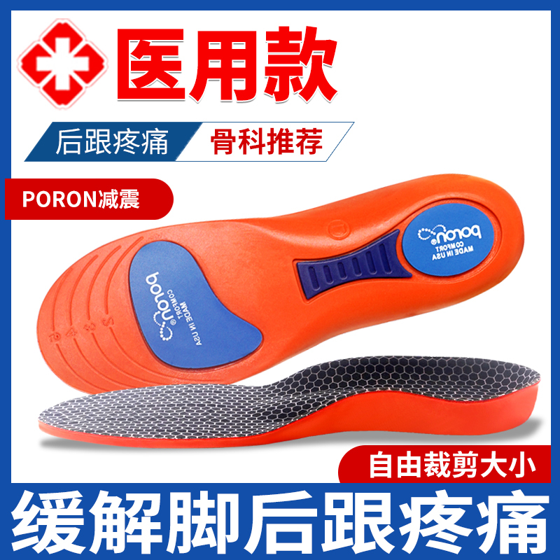 Poron Heel Pads Relieve Heel Pain and Plantar Pain, a Special Insole for Fasciitis and Bone Spurs