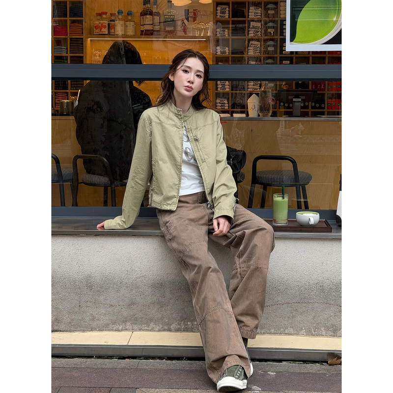 Trendy and Fashionable Spring/Summer Lightweight and Versatile Small Stand-Collar Jacket Ph6392
