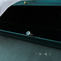 Feelings Small Objects Cabbage Price Only One Small Bulb Ice Jade Ring 925 Sterling Silver