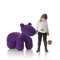 Pony chair creative chair puppy chair cartoon glass fiber reinforced plastic chair shopping mall modeling chair childrens toy chair horse chair