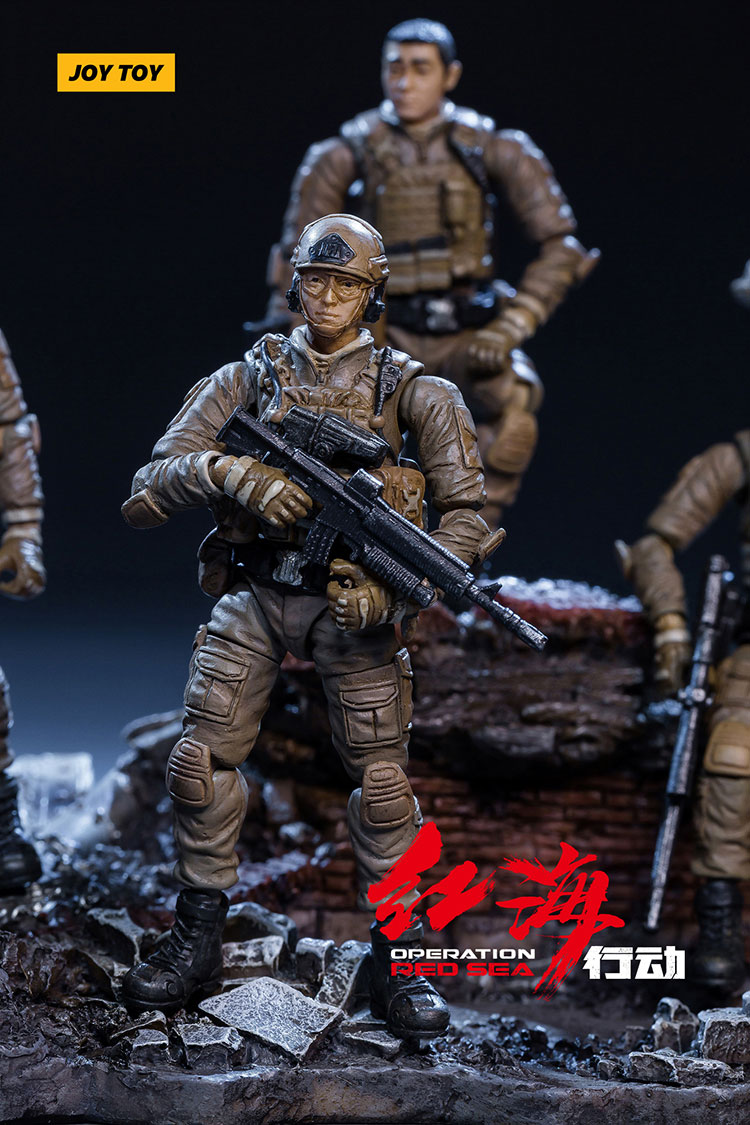 Bộ phim nguồn tối Dark Red Action / 蛟龙 特战队 1:25 Những người lính quân đội siêu di động Bộ sưu tập quà tặng làm bằng tay - Capsule Đồ chơi / Búp bê / BJD / Đồ chơi binh sĩ mô hình nhân vật anime