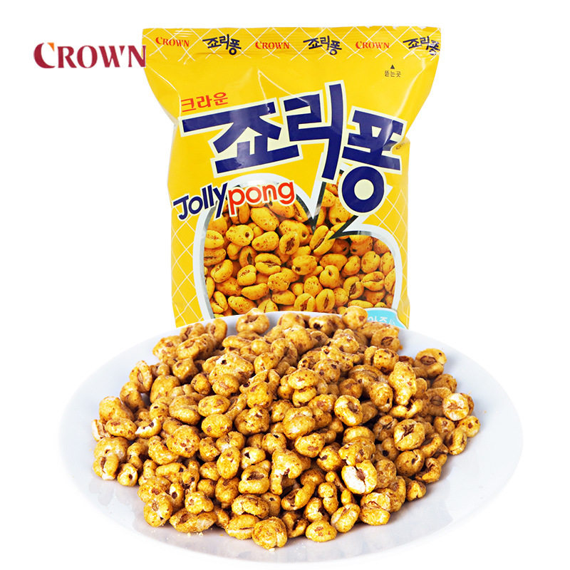 Korean grocery popcorn Korean crowns can come to run barley grain 74g Bubble Milk BTS Bulletproof Juvenile Regiment