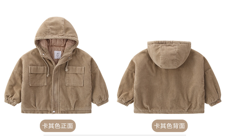 Áo khoác nhung bé trai mùa đông bằng vải cotton dày Quần áo trẻ em 2018 mới cho trẻ em cộng với nhung cotton phiên bản Hàn Quốc áo khoác đẹp cho bé
