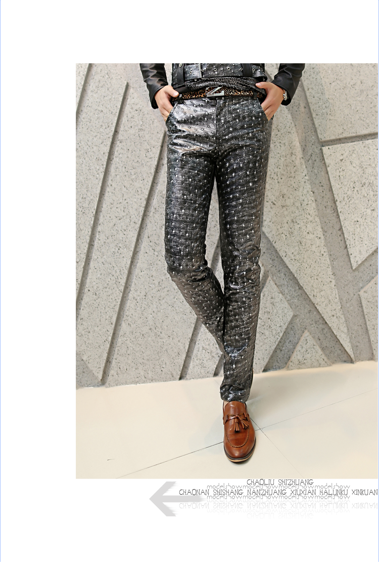 Pantalon cuir homme pour jeunesse pour automne - Ref 1485165 Image 10