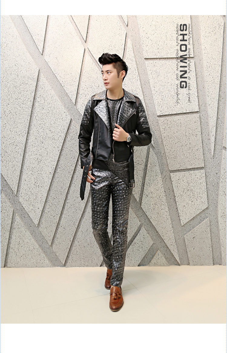 Pantalon cuir homme pour jeunesse pour automne - Ref 1485165 Image 8