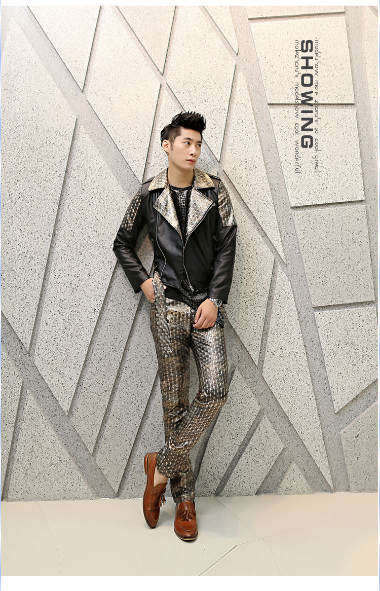 Pantalon cuir homme pour jeunesse pour automne - Ref 1491363 Image 9