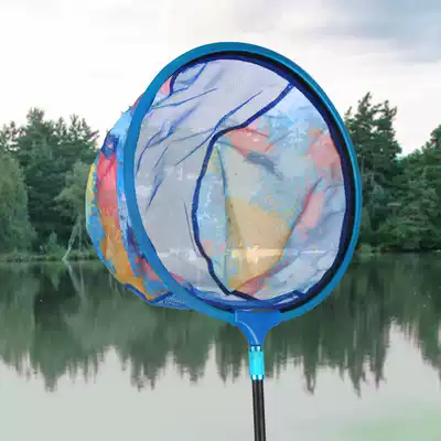 Black pit fishing net crucian carp carp does not adhesive hook net head fine eye copy fish net pocket competitive carbon super hard ultra light fishing net