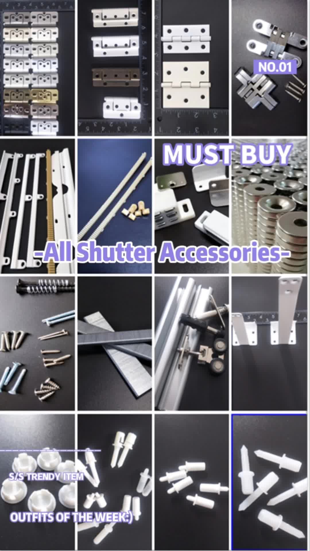 Spring Loaded Wood Pvc Plantation Shutter Repair Pins Factory
