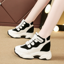 Daddy womens shoes 2021 new spring and autumn travel fashion Joker thick-bottom increased leisure sports ins trendy shoes