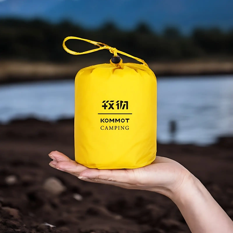 15D Lightweight Outdoor Hiking Raincoat Professional Mountaineering Ultra-Light Cape Three-In-One Fishing Yellow Poncho