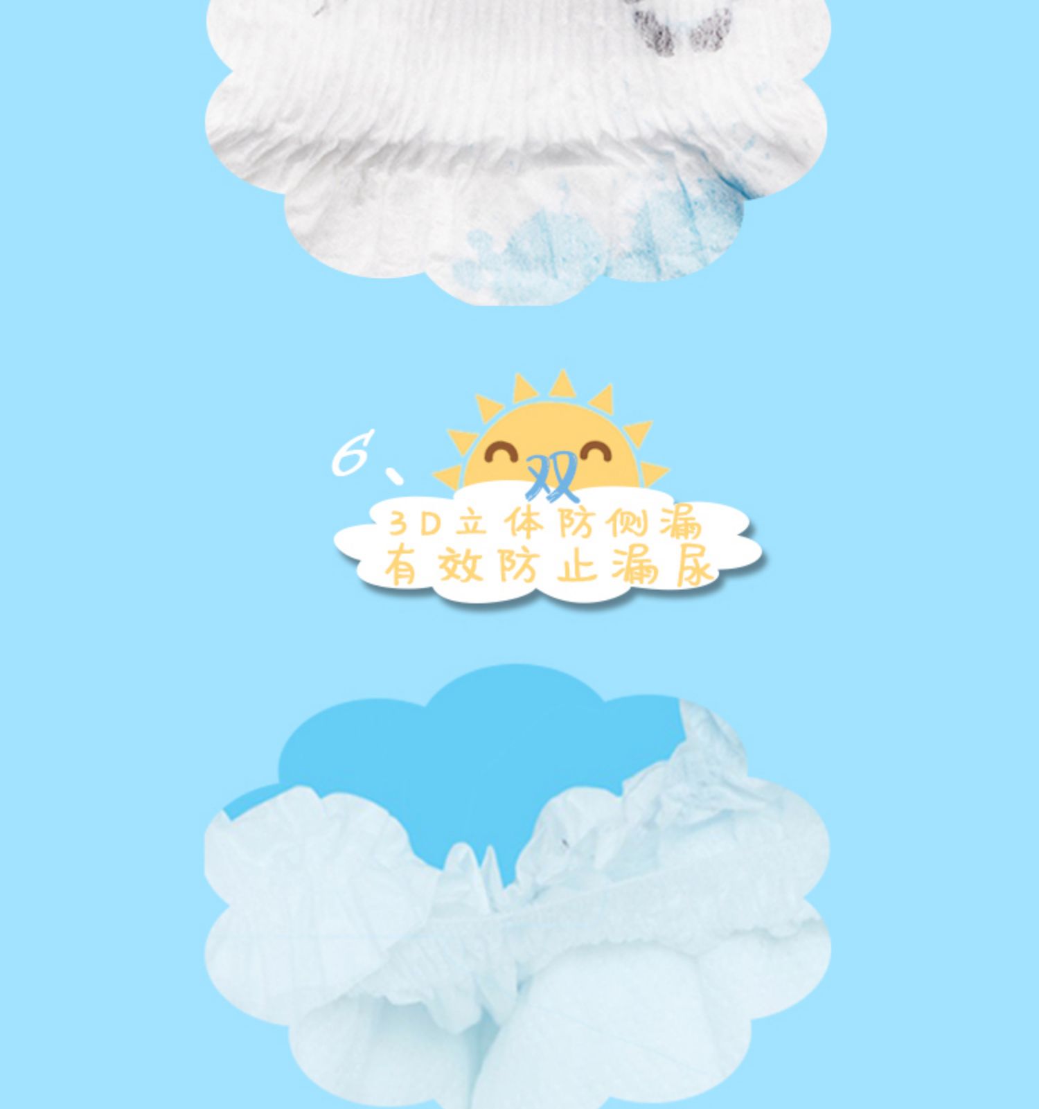 Biyou Xiaoxiong Tã Net Shuang Series Chất liệu cotton thoáng khí Không S / M / L / XL Bốn mã Kết hợp 8 gói tùy chọn - Tã / quần Lala / tã giấy tã quần bobby size m