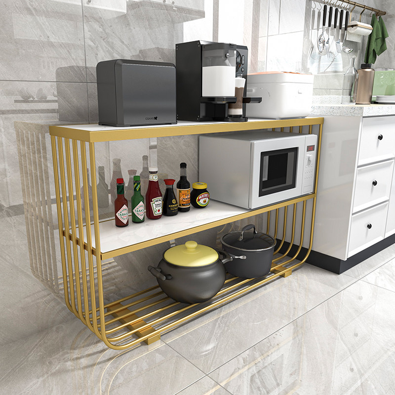 Nordic marble kitchen multilayer ground floor shelve modern living room minimalist containing layer frame home iron art storage cabinet
