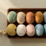 Шерстяной плетеный шарф ручной работы, шапка, клубок пряжи, 6 размер, 6 размер