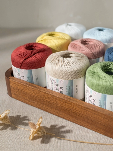 Хлопковый плетеный крючок для вязания ручной работы, набор материалов, «сделай сам»