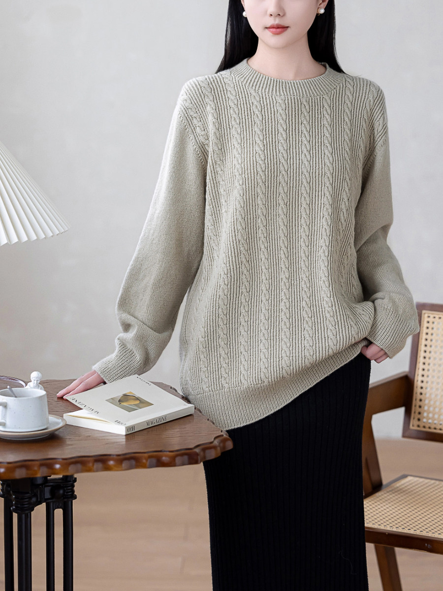Sister Su Su's basic cashmere sweater No. 8 hand-made diy knitting wool ball stick needle homemade material package