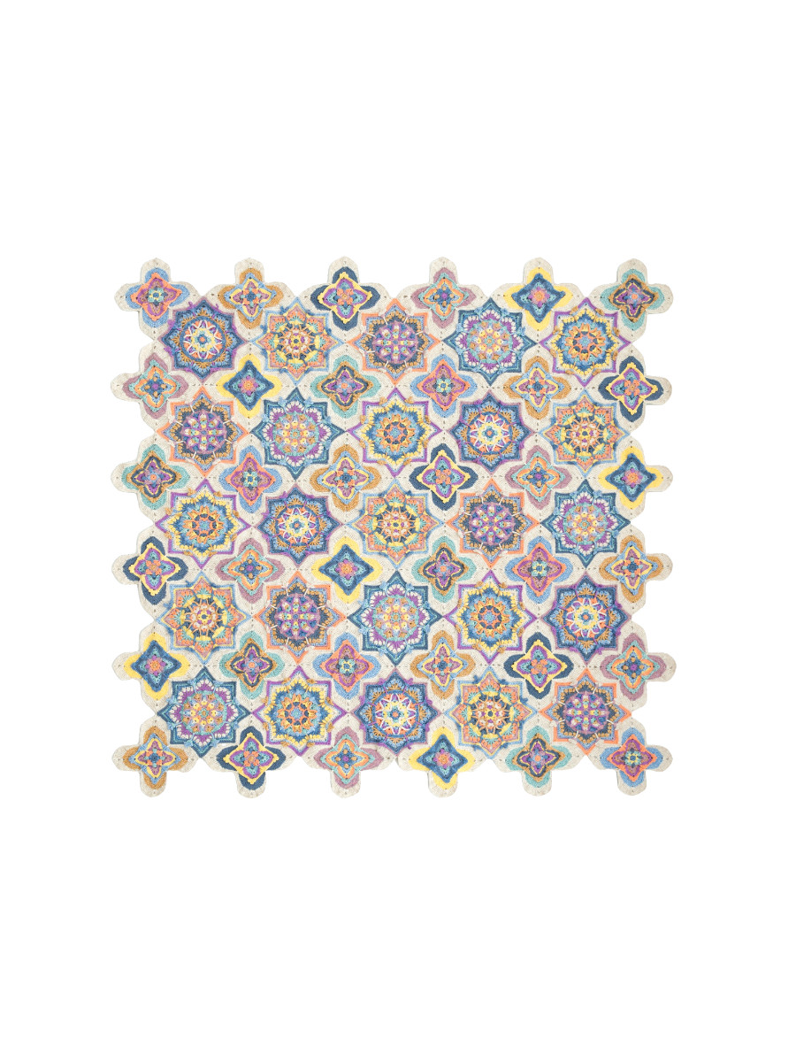 Sister Susu's Essaouira patchwork blanket handmade diy crochet cotton thread knitting wool ball material package