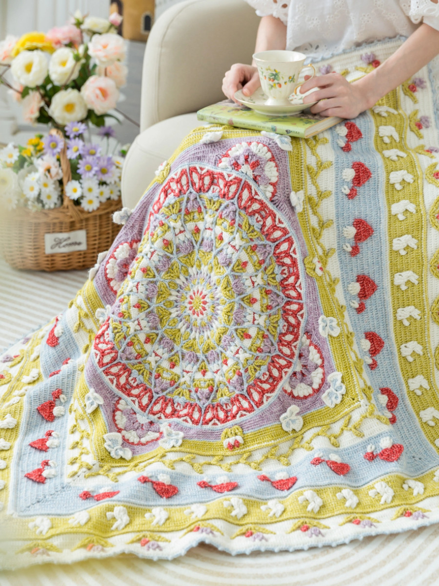Sister Su Su’s Alice’s Wonderland Blanket Handmade DIY Crochet Wool Ball Material Pack to Kill Time